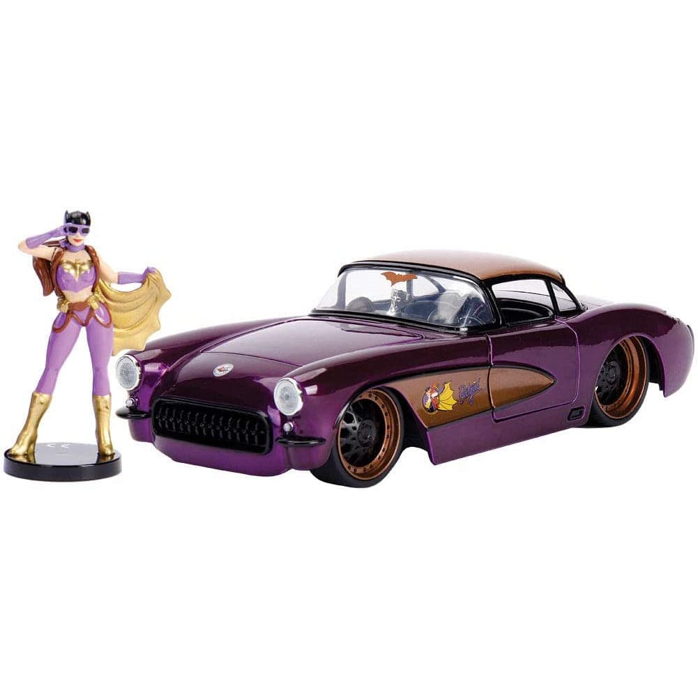 JADA 1/24 Batgirl w/1957 Chevy Corvette Bombshells Movie