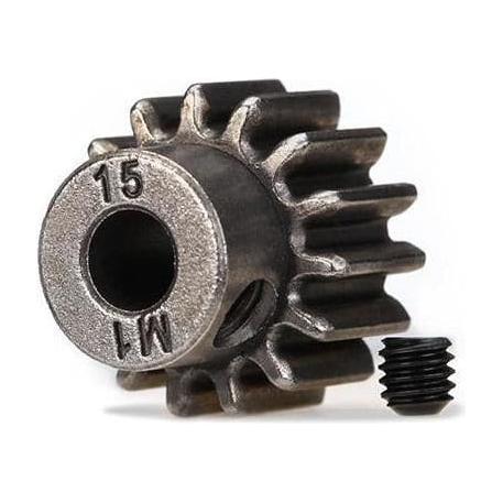 TRAXXAS Gear, 15T Pinion (Fits 5mm Shaft)/ Set Screw (6487X