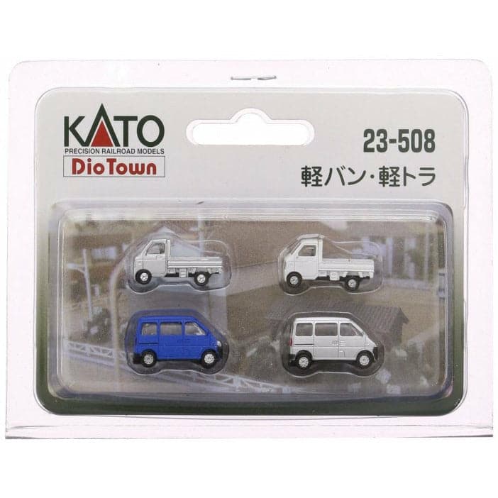 KATO N Delivery Trucks and Vans 4 Car Set Dio Town