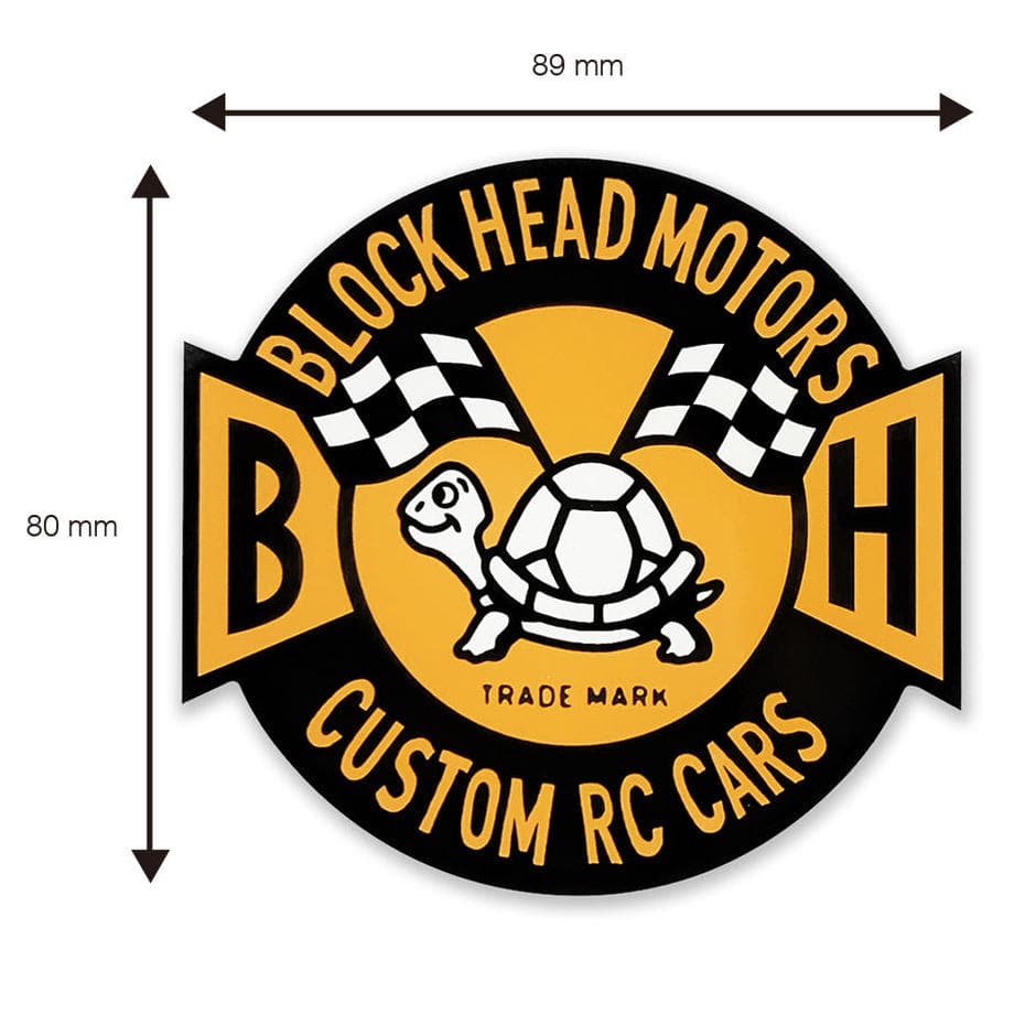 BLOCKHEAD MOTORS Emblem Sticker