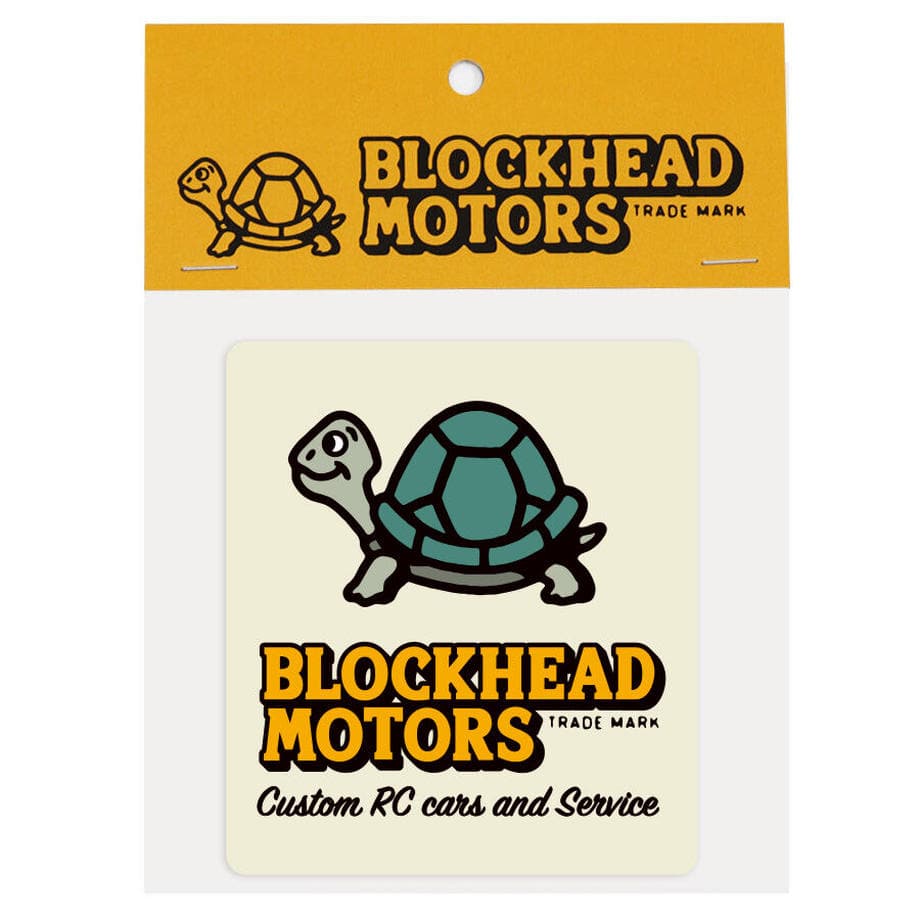 BLOCKHEAD MOTORS Turtle Square Sticker