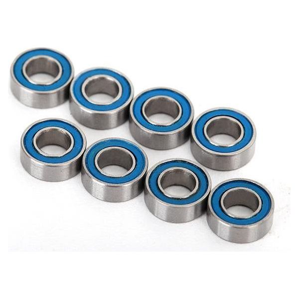 TRAXXAS Ball Bearing, Blue Rubber Sealed (4x8x3mm) (8) (701