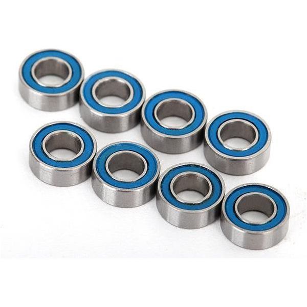 TRAXXAS Ball Bearing, Blue Rubber Sealed (4x8x3mm) (8) (701