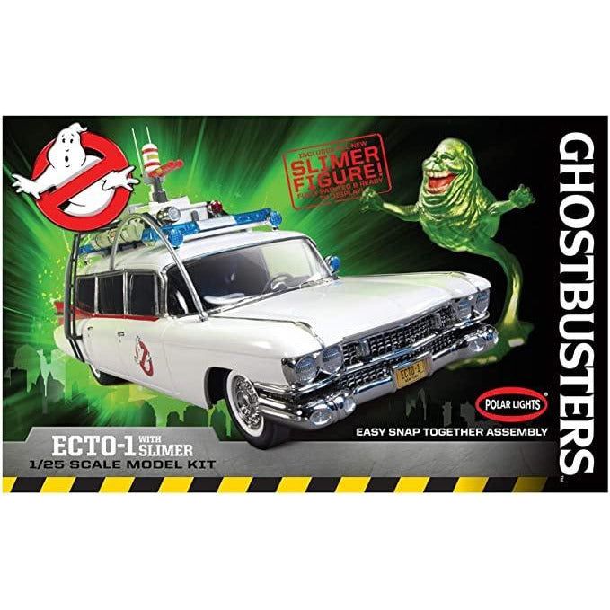 POLAR LIGHTS 1:25 Ghostbusters Ecto-1 W/Slimer Figure