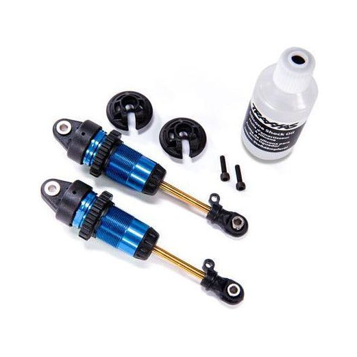 TRAXXAS Shocks, GTR Long Hard-Anodized Shock (7461) Blue