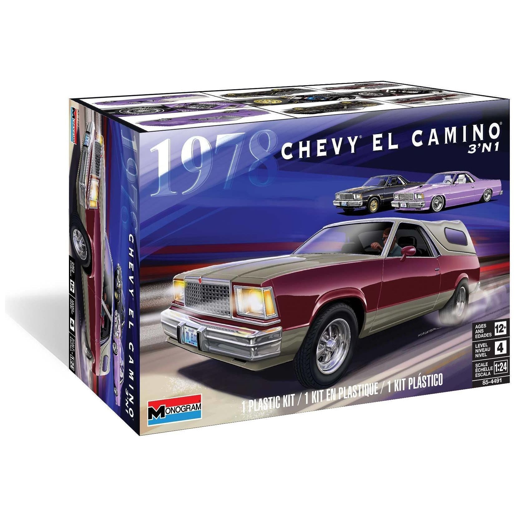 REVELL 1/24 Monogram 1978 Chevy El Camino 3 in 1