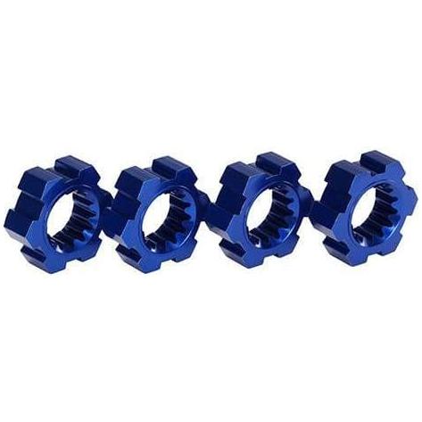 TRAXXAS Wheel Hubs, Hex, Aluminium (Blue-Anodized) (4) (775