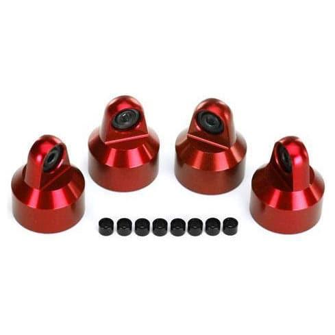 TRAXXAS Shock Caps, Aluminium (Red) (7764R)