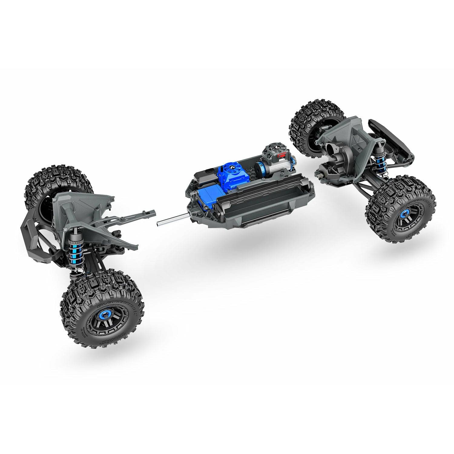 TRAXXAS 1/10 Maxx 4WD Brushless Electric Monster Truck with WideMaxx Blue