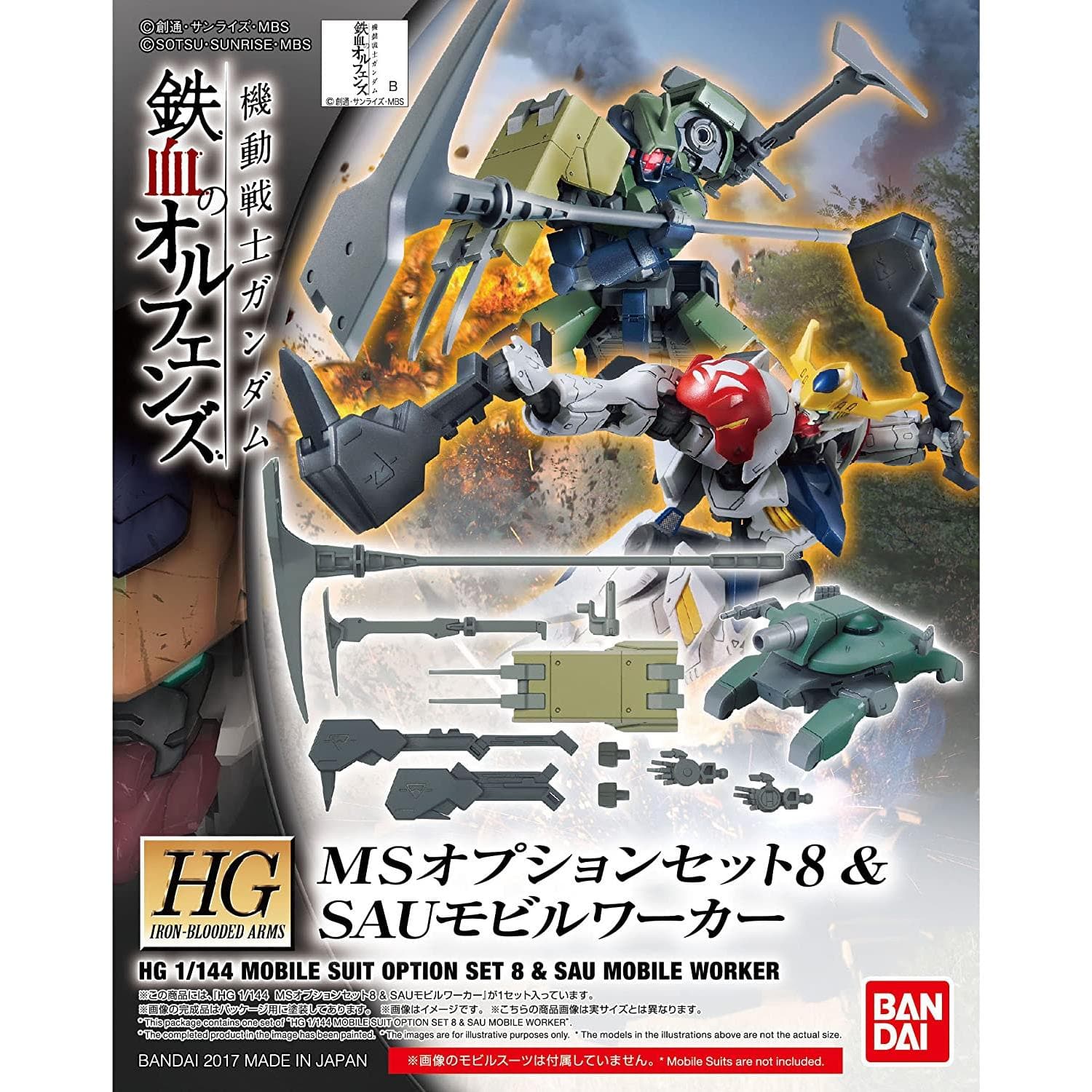 BANDAI 1/144 HG MS Option Set 8 & Sau Mobile Worker