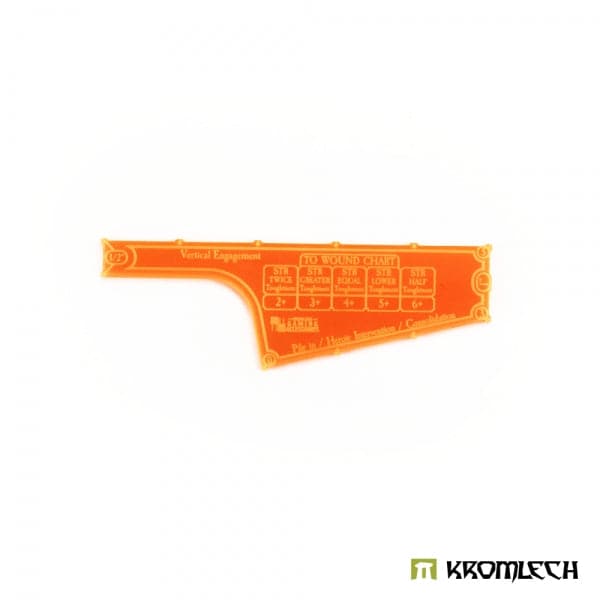 KROMLECH 9th Edition 5" Combat Gauge - Fight Phase - Orange