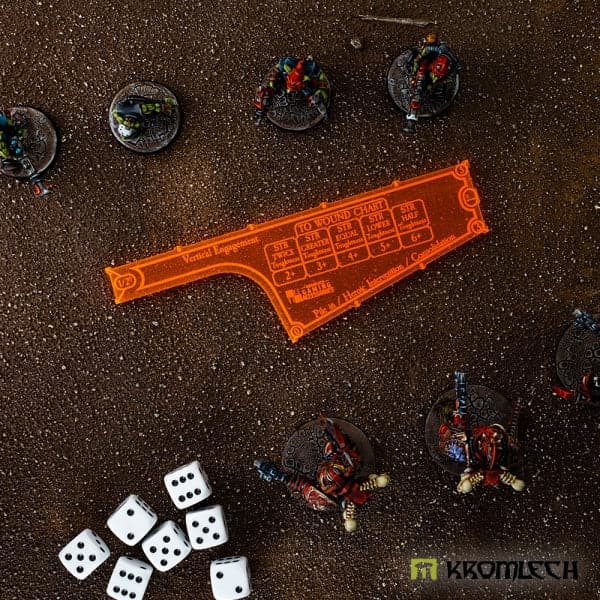 KROMLECH 9th Edition 5" Combat Gauge - Fight Phase - Orange