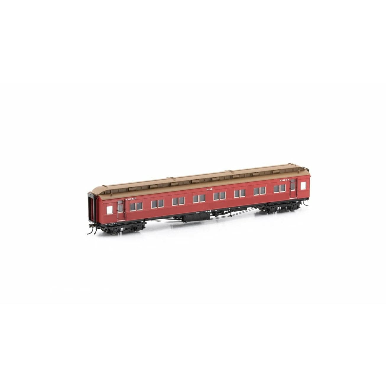 AUSCISION HO VR Carriage Red (1963-1971 Era) - 4 Car Set (31-AE, 2-ABE, 27-BE, 12-CE)