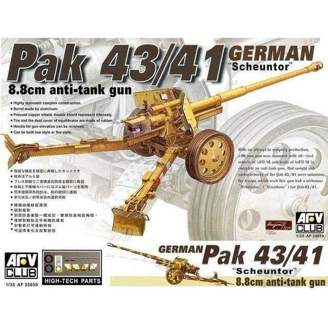 AFV CLUB 1/35 German Pak 43/41 8.8cm Anti-Tank Gun