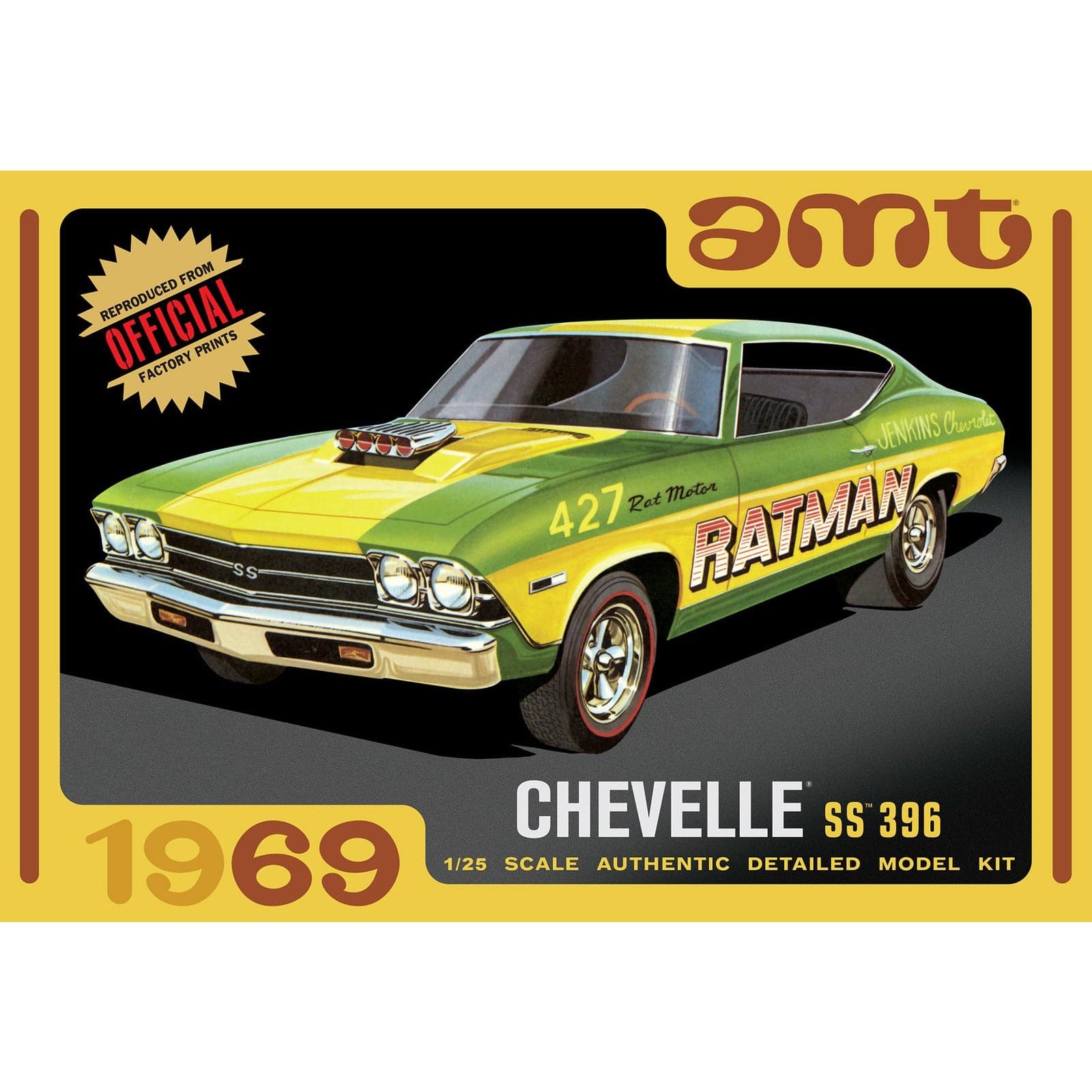 AMT 1/25 1969 Chevy Chevelle SS396 Hardtop Drag