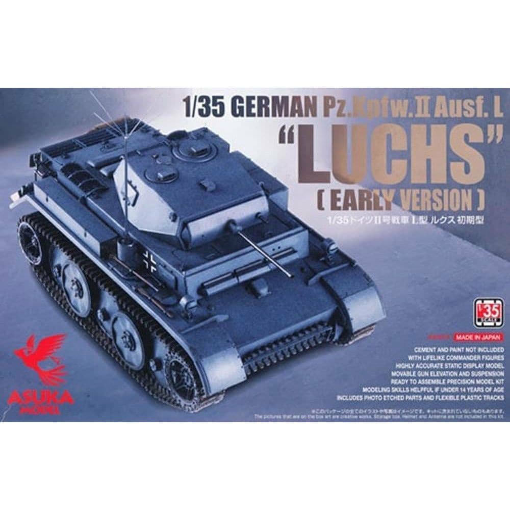 Asuka 1/35 GERMAN Pz.Kpfw.II Ausf.L"LUCHS" (Early version) Plastic Model Kit