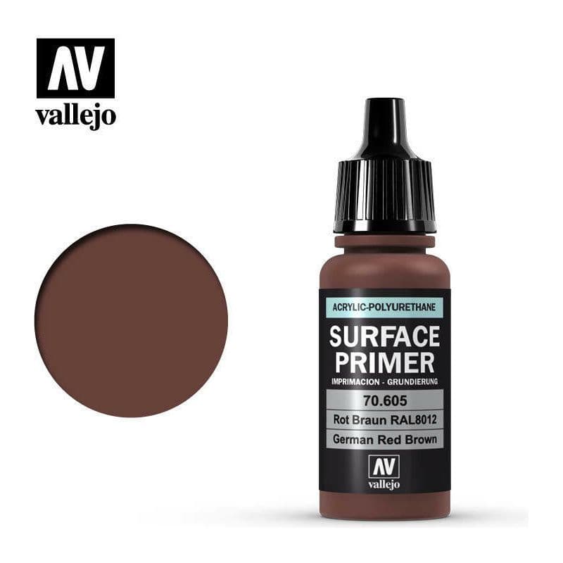 VALLEJO Surface Primer German Red Brown 17ml