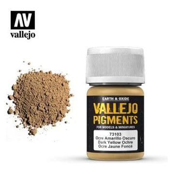 VALLEJO Pigment Dark Yellow Ochre 30ml