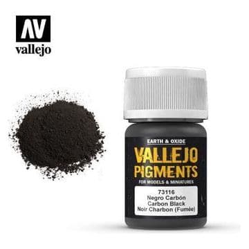 VALLEJO Pigments Carbon Black (Smoke Black) 30ml