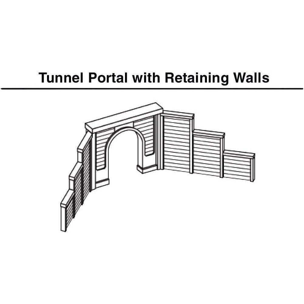 WOODLAND SCENICS HO Tunnel Portal Cut Stone Single 1ea