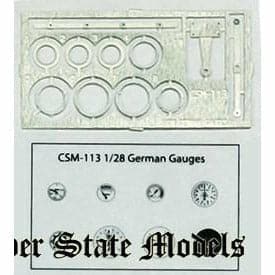 COPPER STATE MODELS 1/28 German GAUGE SET (CSM-A28-113)