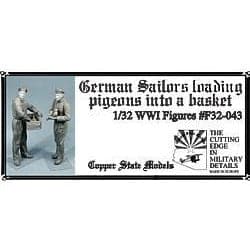 COPPER STATE MODELS 1/32 German Sailors with Pigeons