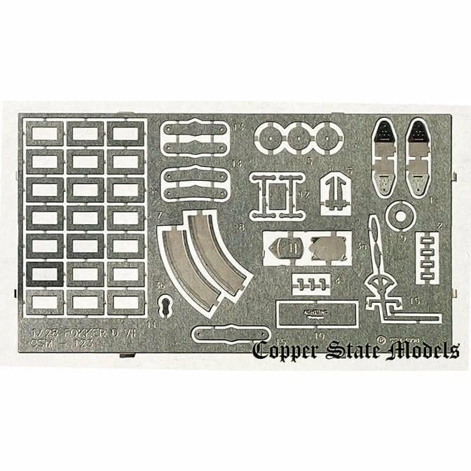 COPPER STATE MODELS 1/28 FOKKER D.VII PE Detail Set (CSM-U2