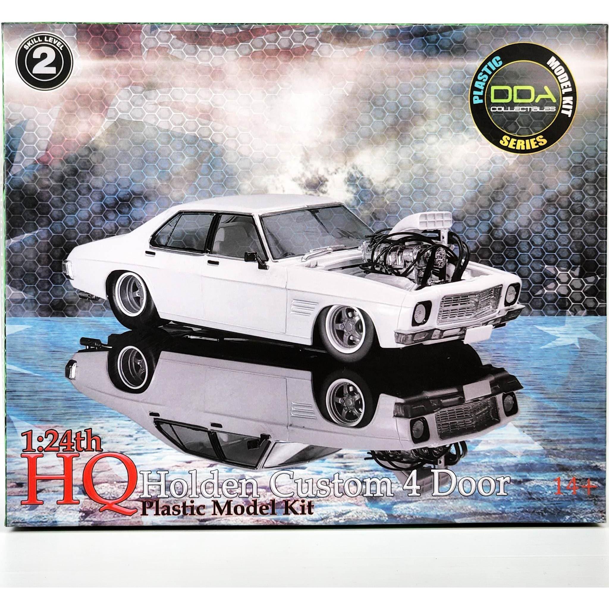 DDA COLLECTIBLES 1/24 Plastic Kit HQ Holden Slammed Blown 4 Door Sealed Body Opening Bonnet with Engine