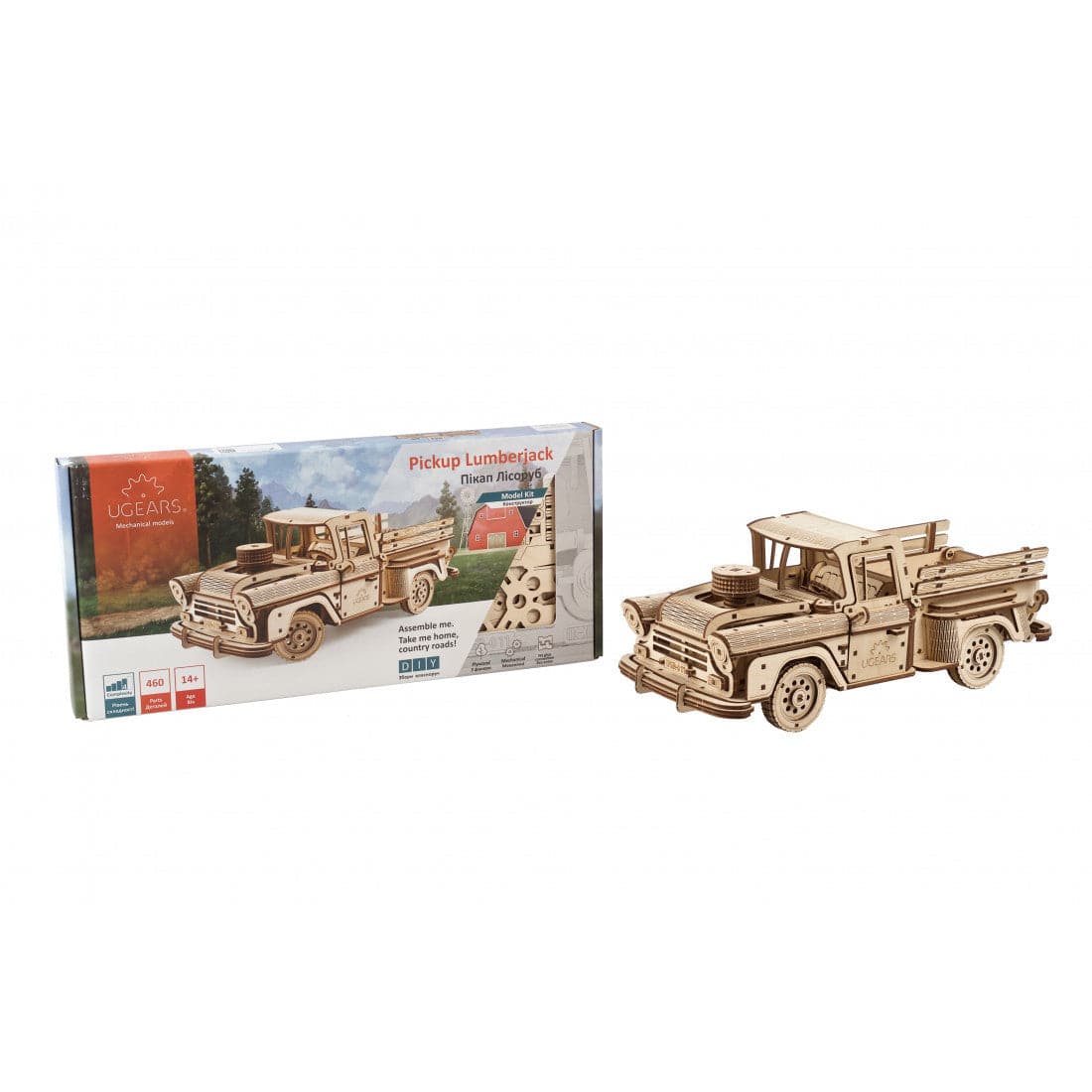 UGEARS Pickup Lumberjack Truck