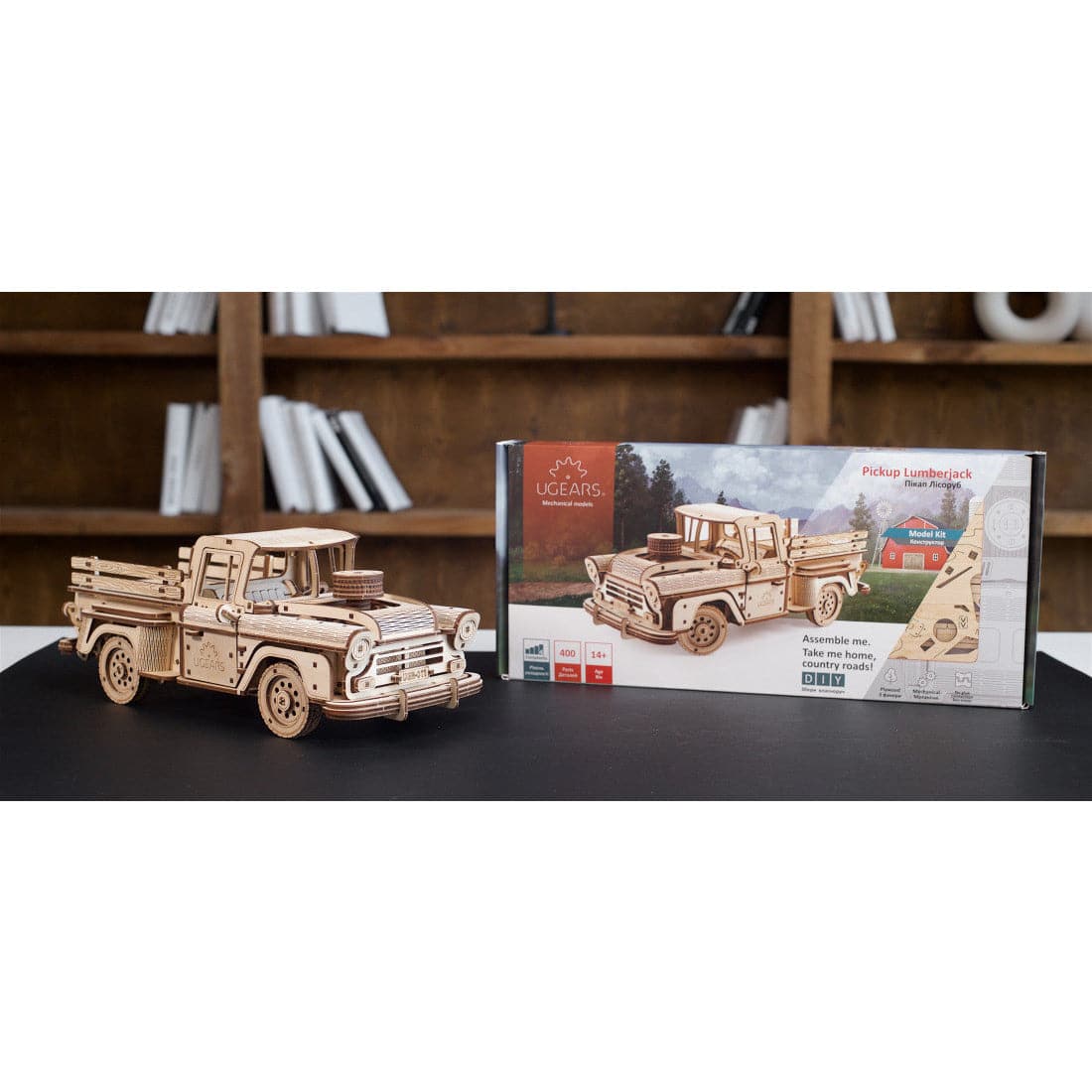 UGEARS Pickup Lumberjack Truck