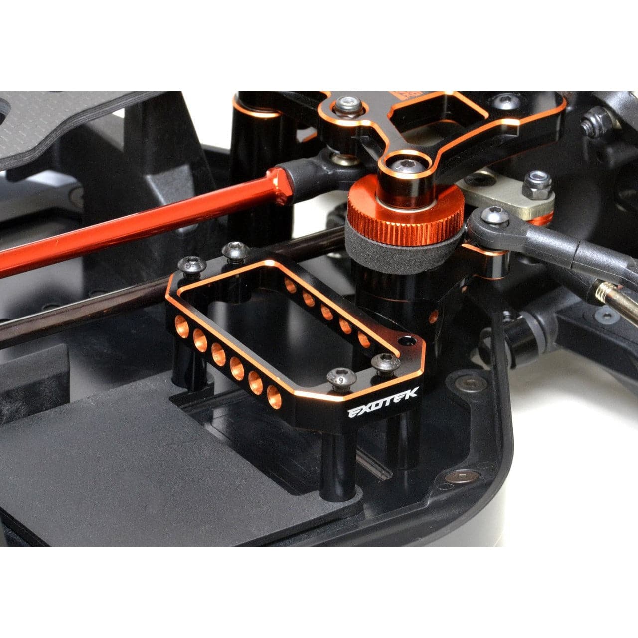 EXOTEK E819 HD Servo Mount, Aluminium 7075 Black/Orange