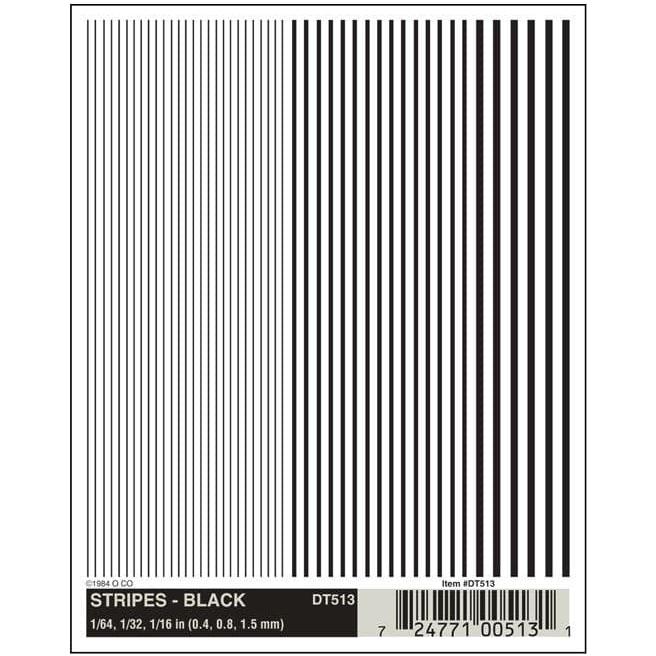 WOODLAND SCENICS Stripes - Black