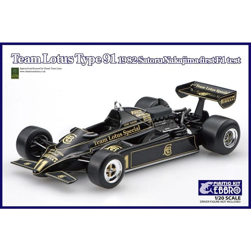 EBBRO 1/20 Team Lotus Type 91 1983 Satoru Nakajima first F1 test