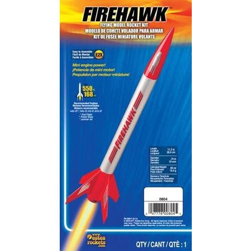 ESTES Firehawk Beginner Model Rocket Kit (13mm Mini Engine)