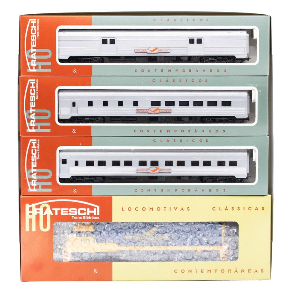 FRATESCHI HO Indian Pacific Set - C30 Loco & 3 Budd Cars