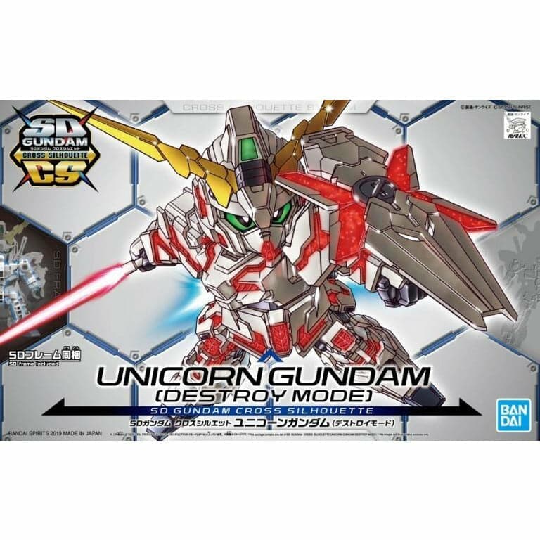 BANDAI SD Gundam Cross Silhouette Unicorn Gundam (Destroy M