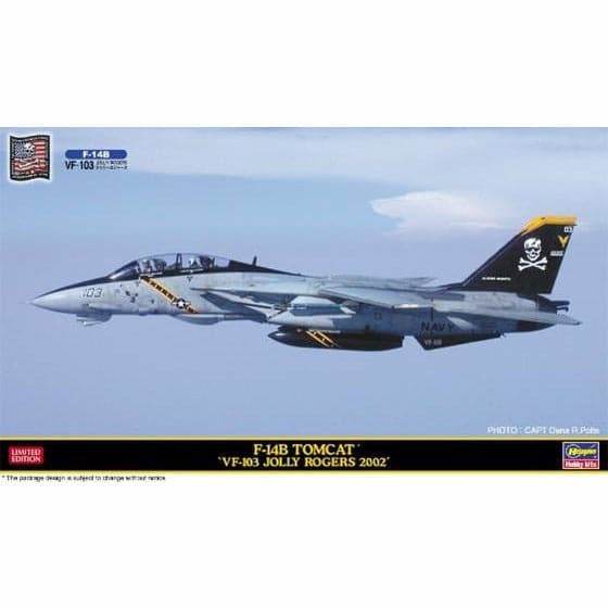 HASEGAWA 1/72 F-14B Tomcat "VF-103 Jolly Rogers 2002"