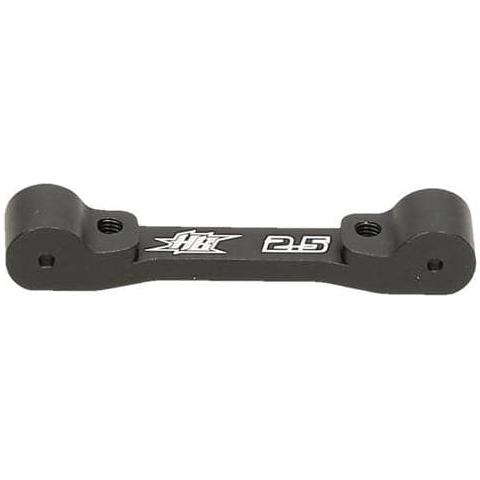 (Clearance Item) HB RACING Rear Suspension Mount (2 .5 Degrees/Aluminium/Black)