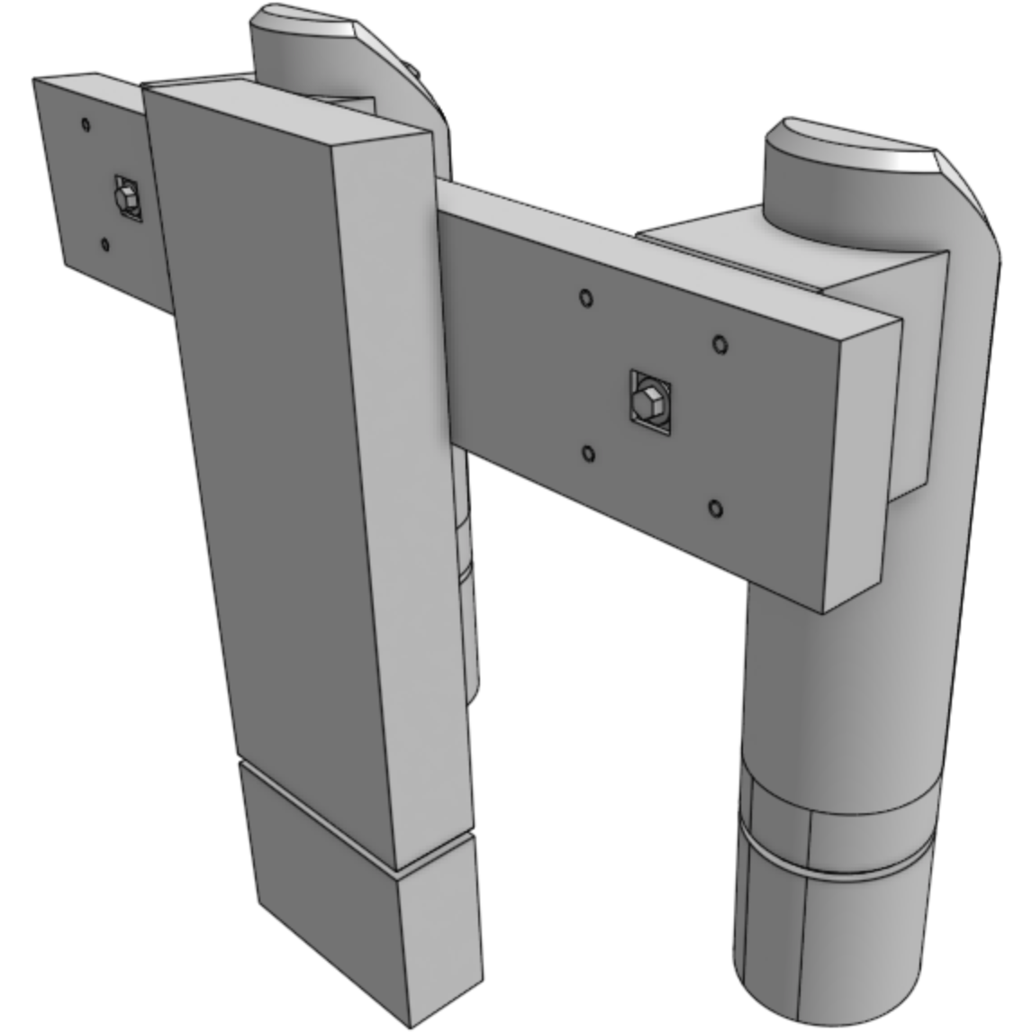 HWS Victorian Rail Buffer Stop with Upright HO Scale (2pcs)