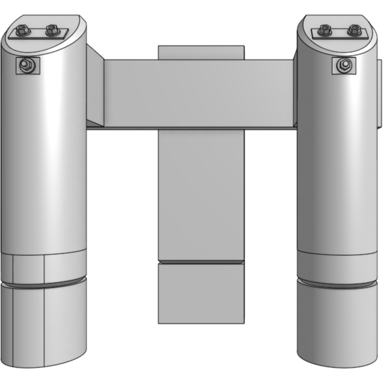 HWS Victorian Rail Buffer Stop with Upright N Scale (2)