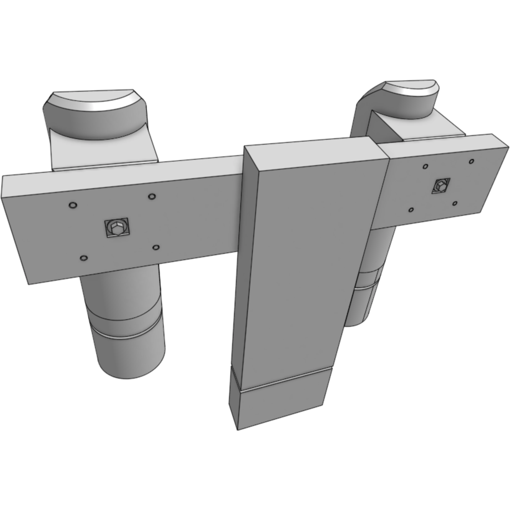 HWS Victorian Rail Buffer Stop with Upright N Scale (2)