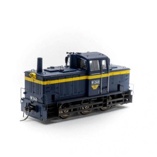 IDR HO W 244 Rebuilt Body VR Blue DC Non Sound Model