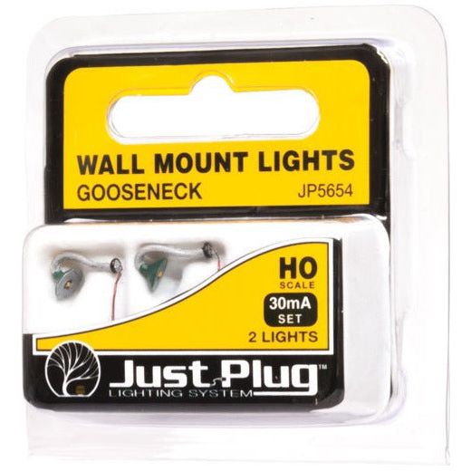 WOODLAND SCENICS HO Gooseneck Wall Mount Lights