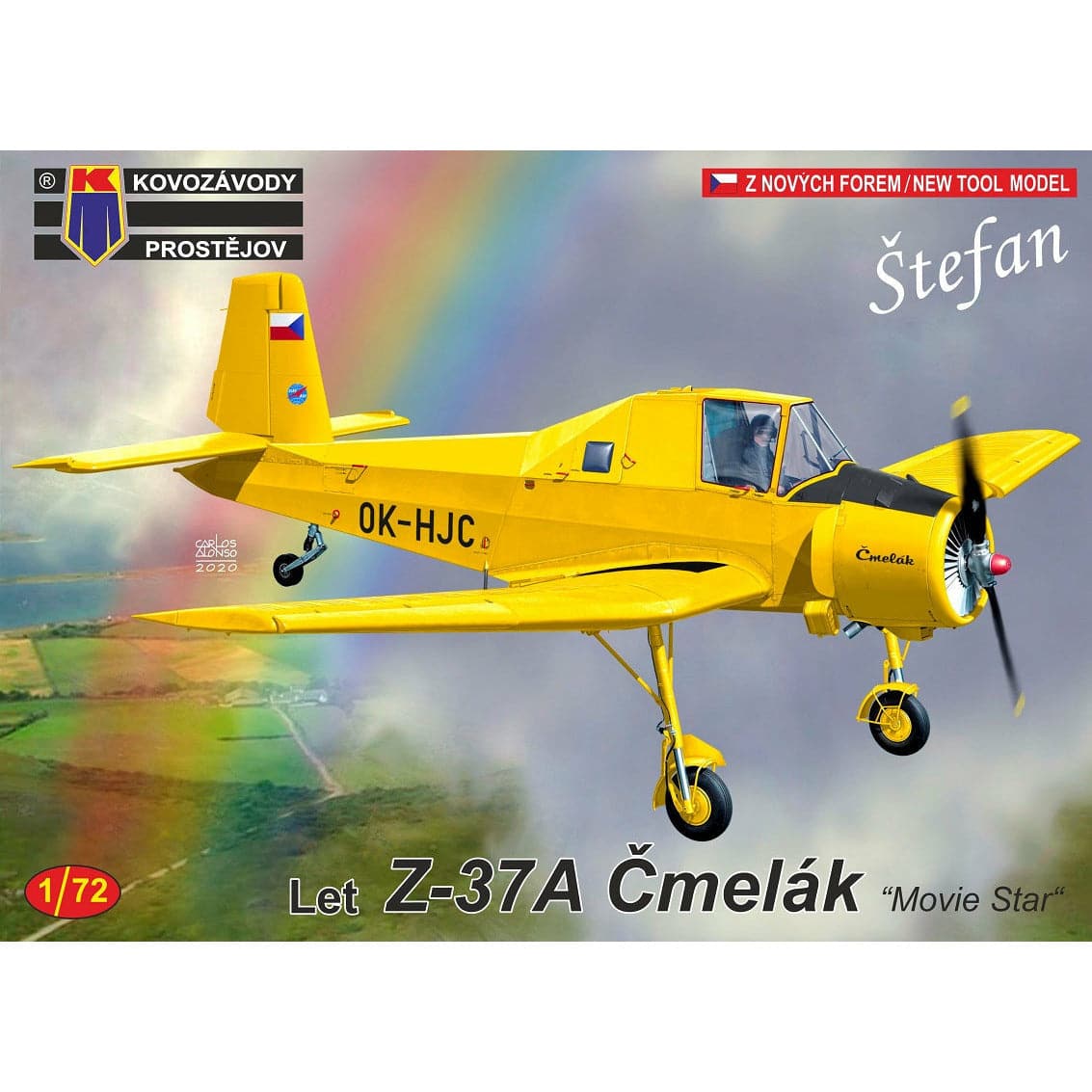 Kovozavody 1/72 Z-37A CmelÃ¡k "Movie Star" Plastic Model Kit