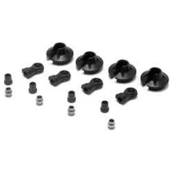 LOSI 15mm Shock Ends, Cups, Bushing: 8B 2.0