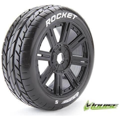 LOUISE B-Rocket Black Spoke 1/8 Tyre & Rim