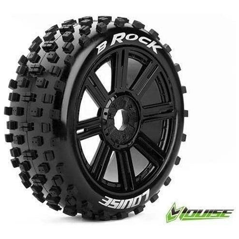 LOUISE B-Rock 1/8th Buggy Tyre BLK/spoke