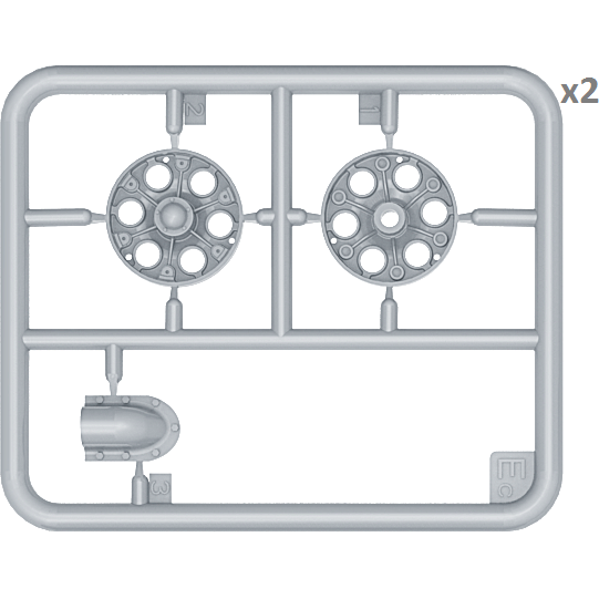 MINIART 1/35 T-34/85 Sea Star Wheels Set