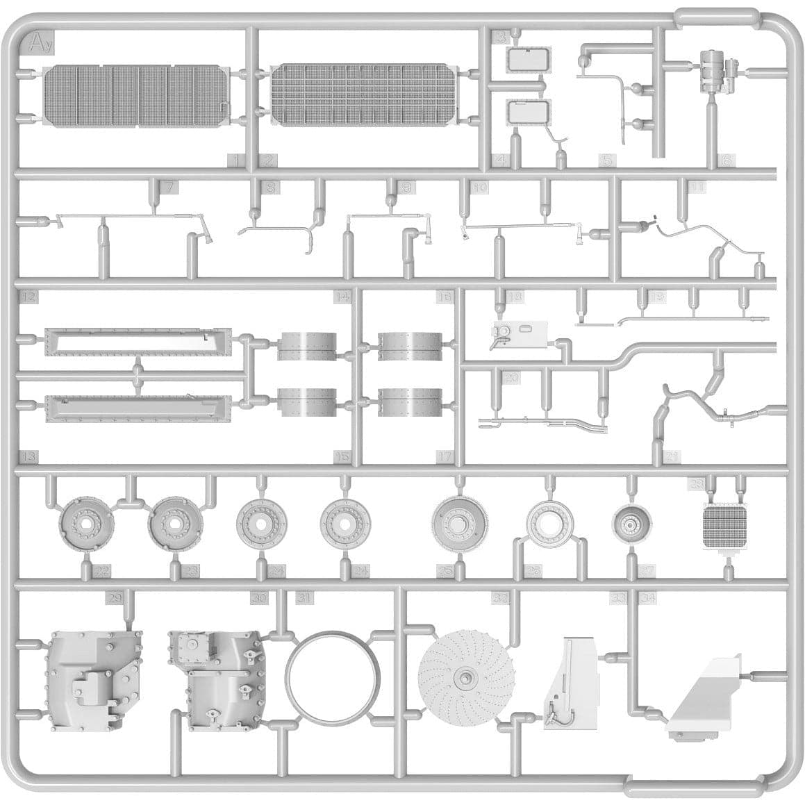 MINIART 1/35 T-54 Early Transmission Set