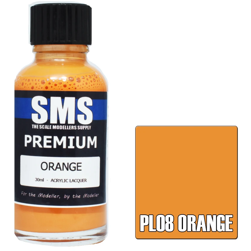 SMS Premium Orange Acrylic Lacquer 30ml